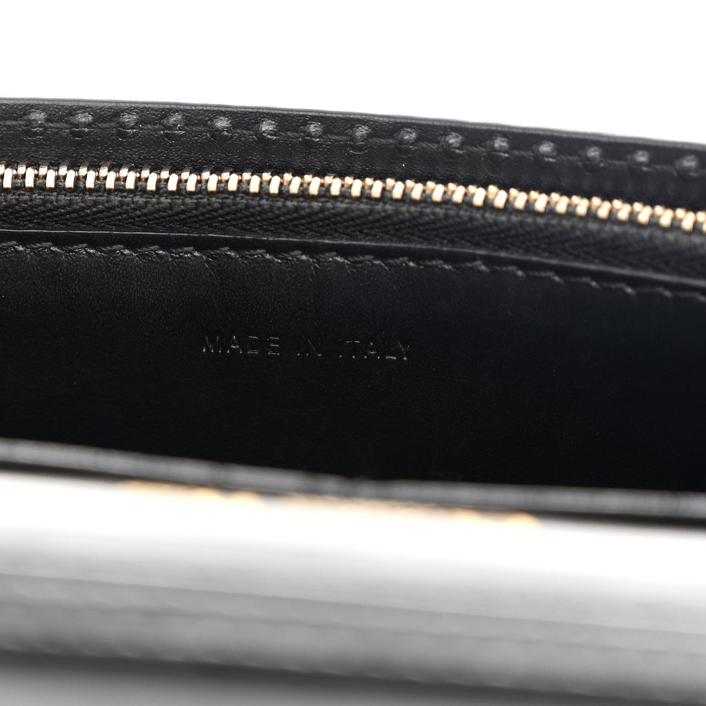 Calfskin J'Adior Wallet on Chain Pouch Black