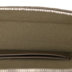 Caviar Quilted Top Handle Slim Vanity With Chain Dark Khaki