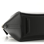 Shiny Lord Calfskin Mini Antigona Black