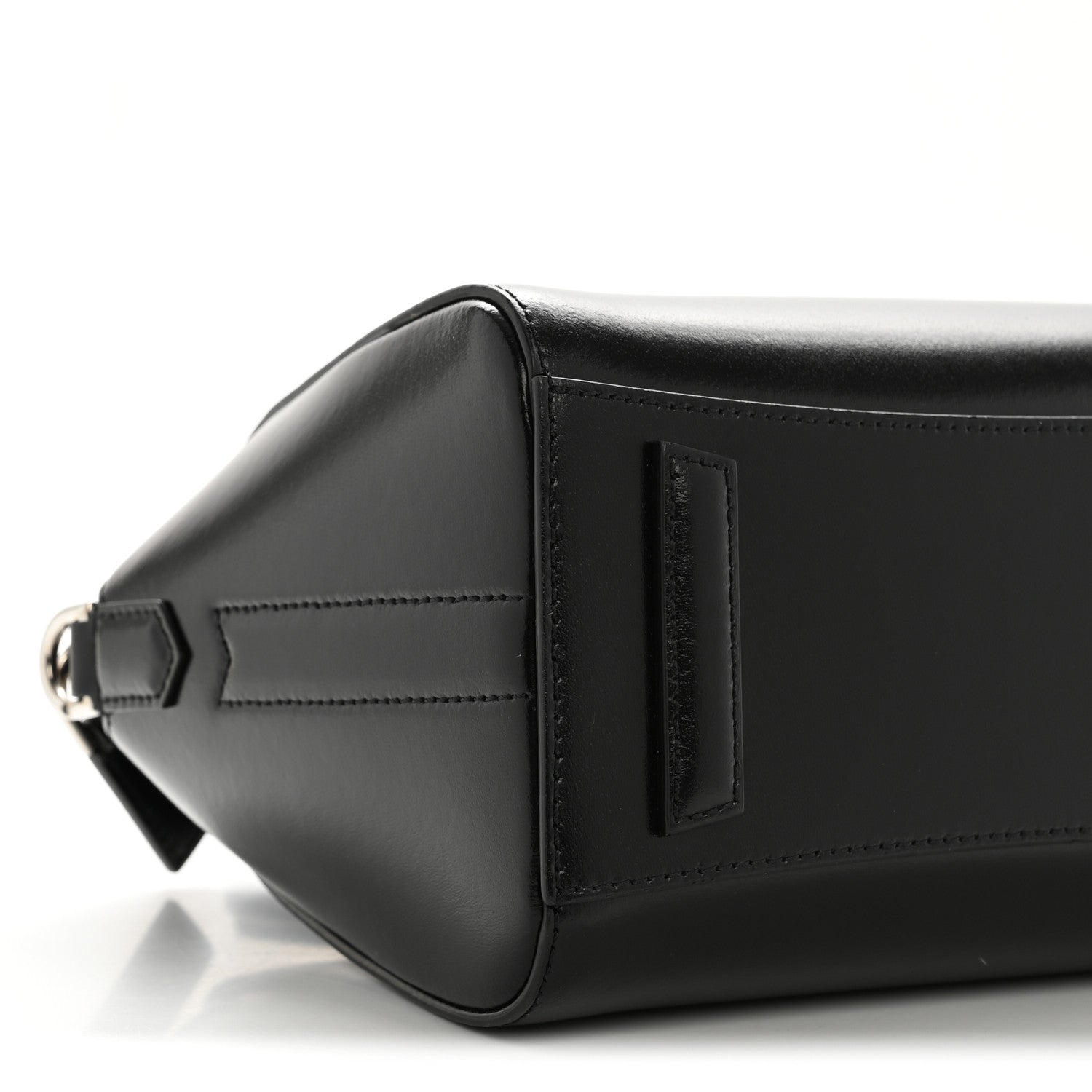 Shiny Lord Calfskin Mini Antigona Black