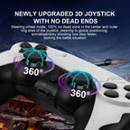 Wireless Dual Vibration Game Controller with 6-Axis Gyros for PS4, PS3, and PC