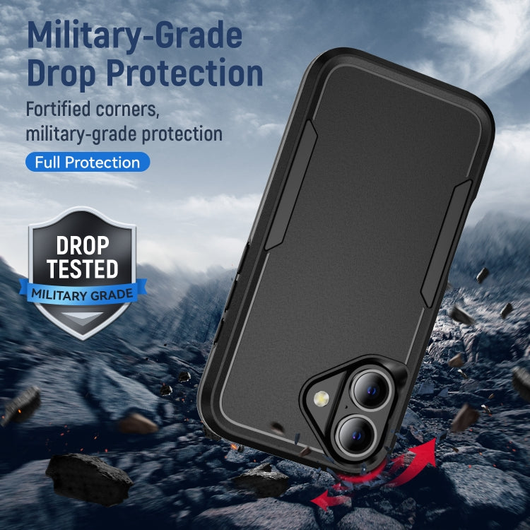 Entronix Bundle Compatible with iPhone 17 - Soft-Touch Dual-Layer Case & 2 Clear Screen Protector