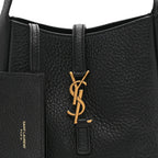 Grained Calfskin Baby Le 5 A 7 Supple Hobo Black