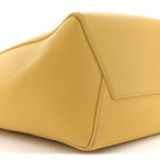 Soft Grained Calfskin Small Sangle Bucket Bag Ocre