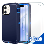 Entronix Bundle Compatible with iPhone 11 - Heavy Duty Case & 2 Clear Screen Protectors