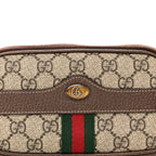 GG Supreme Monogram Ophidia Belted iPhone Case 85 34 Dark Brown