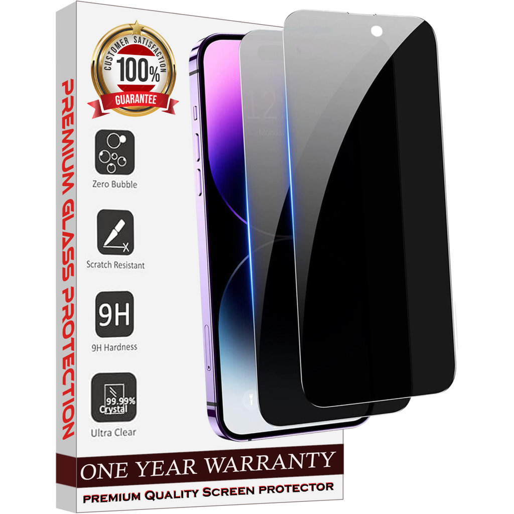 Entronix Anti-Spy Privacy Screen Protector Compatible with iPhone 11 - 2-Piece Combo