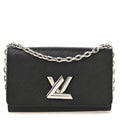 Epi Twist Chain Wallet Black