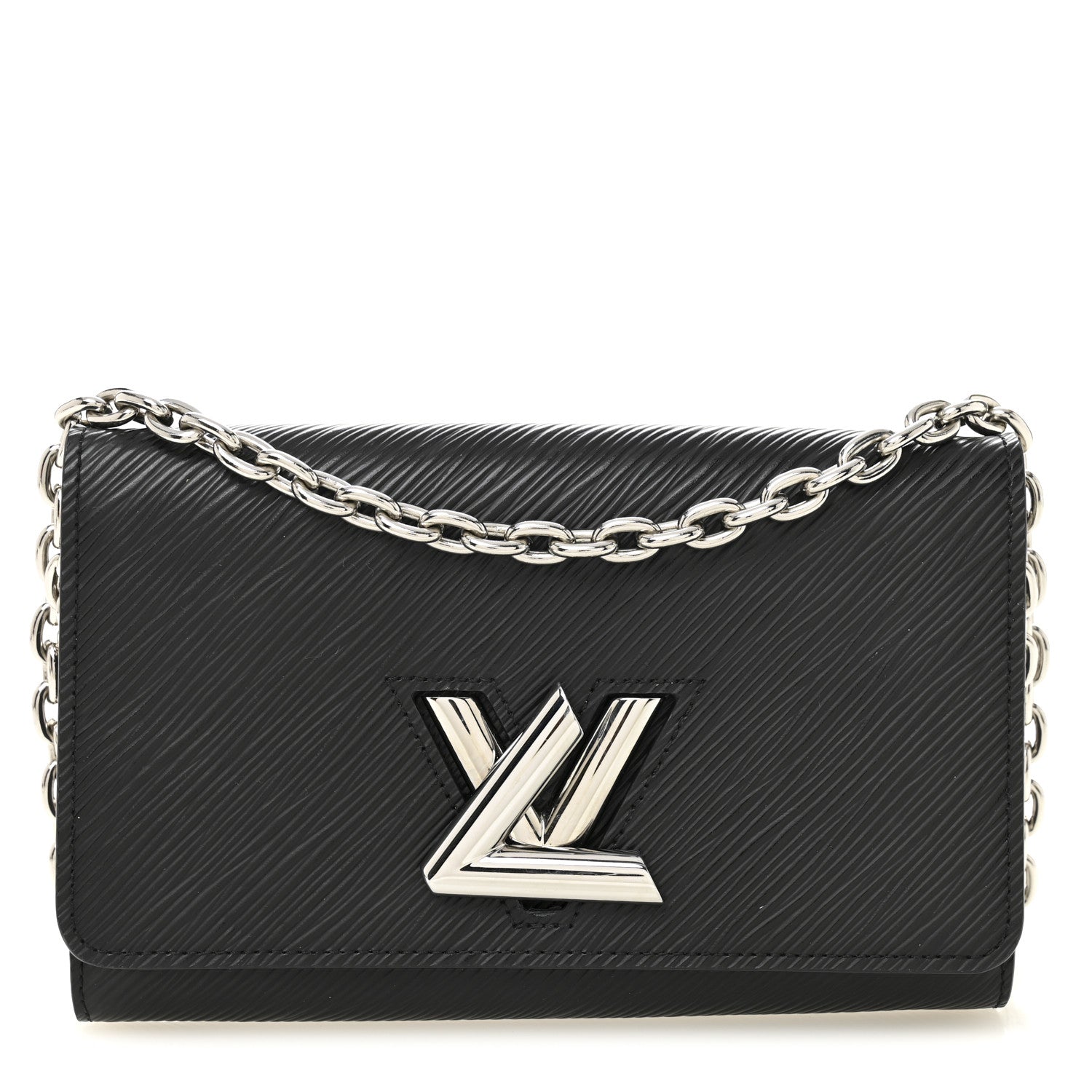 Epi Twist Chain Wallet Black