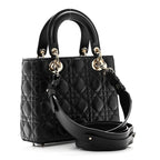 Lambskin Cannage Small My ABCDior Lady Dior Black