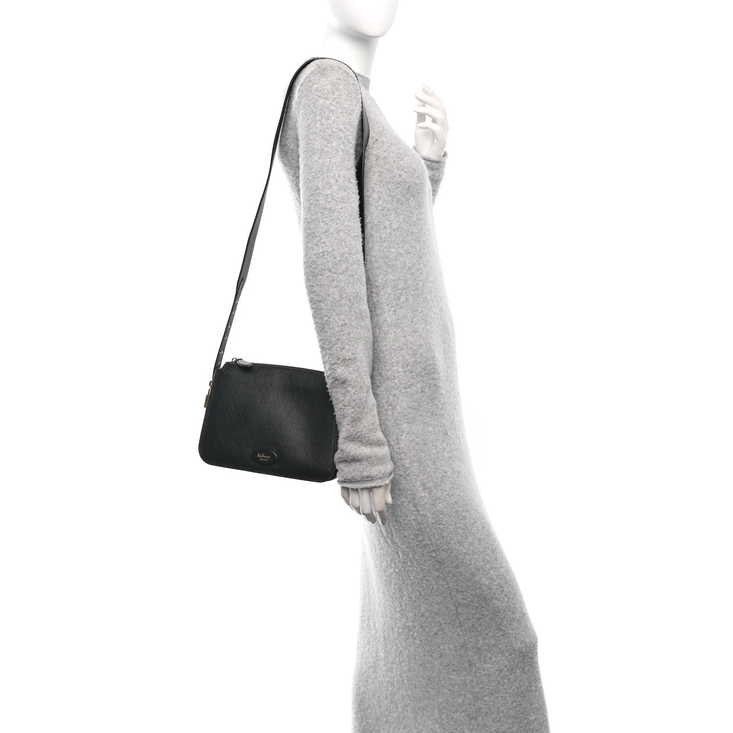 Small Classic Grain Billie Crossbody Bag Black