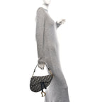 Oblique Saddle Bag Blue
