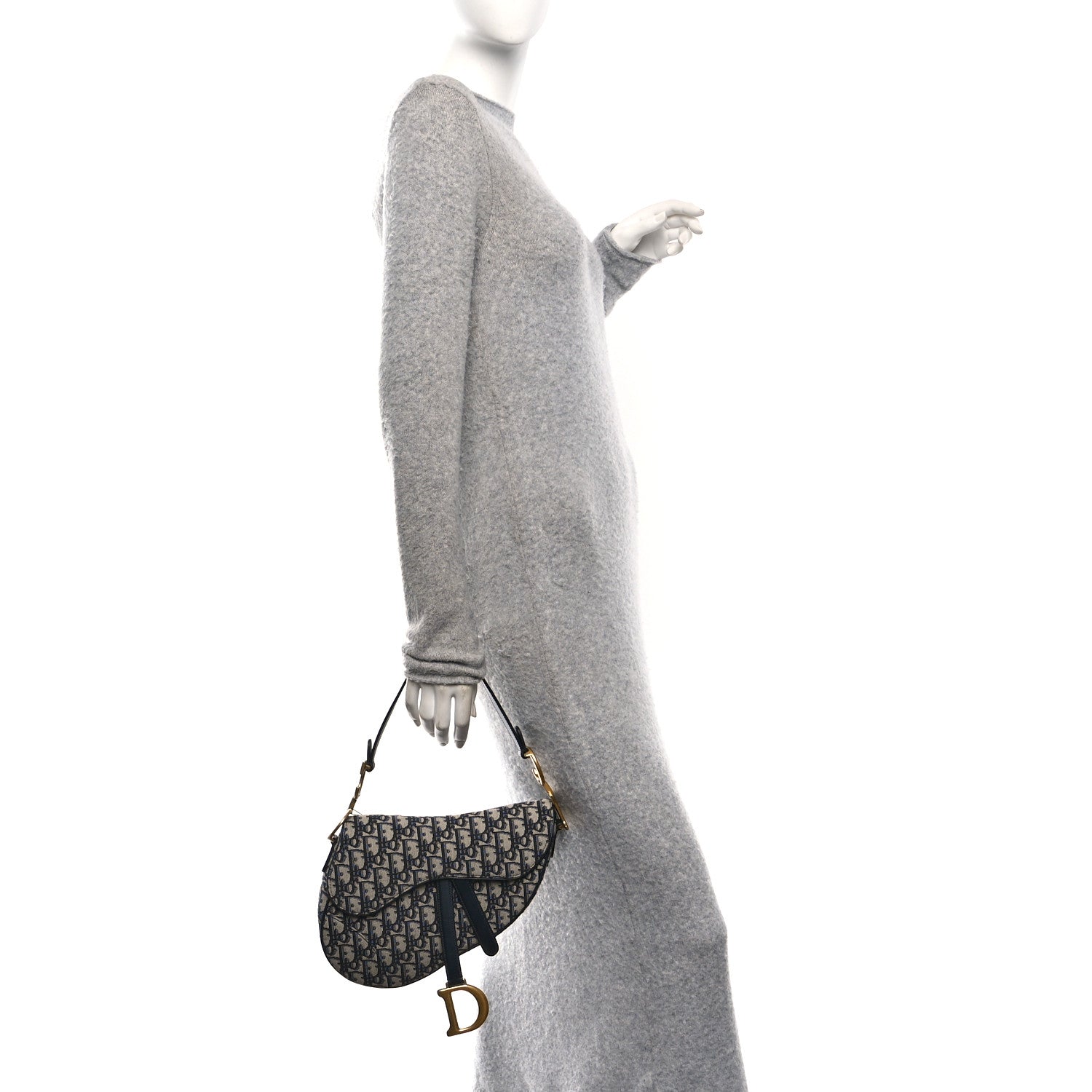 Oblique Saddle Bag Blue