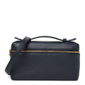 Grained Calfskin L19 Extra Pocket Pouch Navy