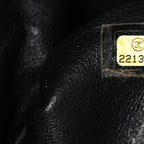 Iridescent Calfskin CC East West Shopping Tote Black