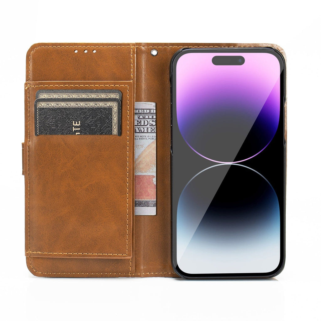 SAHARA - Indy Series Leather Wallet Case - iPhone 14 Pro Max - CP00370 CP00371