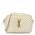 Calfskin Matelasse Monogram Lou Camera Bag Crema Soft