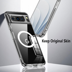 Entronix [Magnetic] Case Compatible with Pixel 9 Pro XL - [Hard Back] Slim Clear