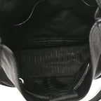 Vitello Daino Soft Hobo Messenger Bag Black
