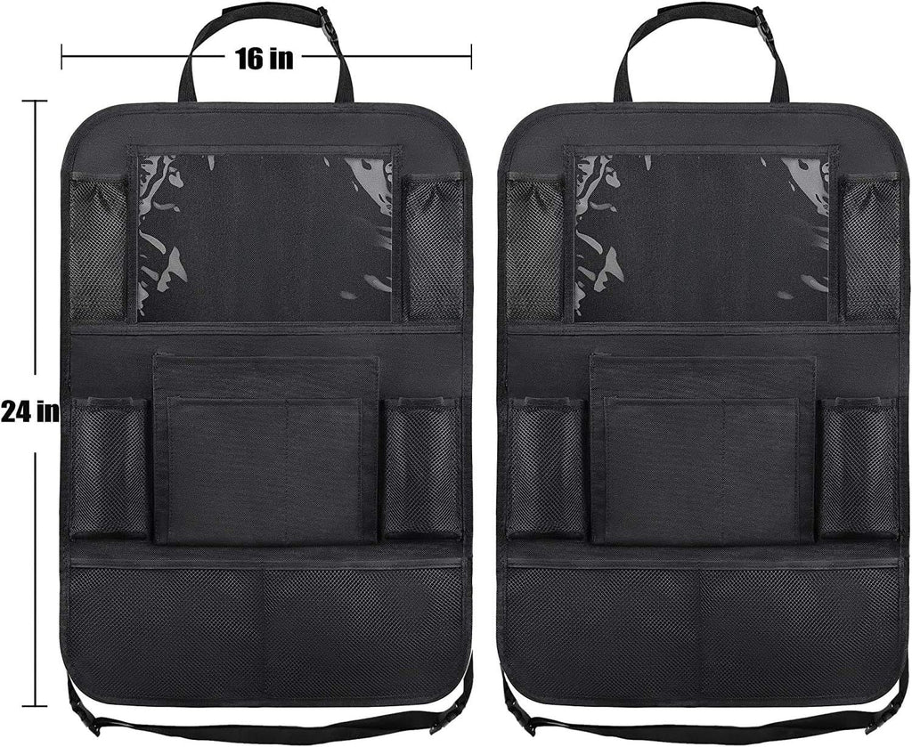 Car Front Seat Organizer | US Quality, Multi-Compartment Storage for Tablets, Laptops, Water Bottles, Fashion Glasses - Fit for All Vehicles,