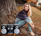 Portable CD Player with AM/FM Stereo Radio Cassette Player/Recorder
