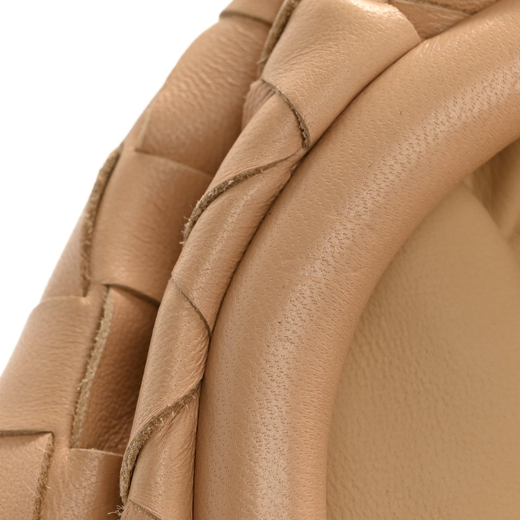 Nappa Maxi Intrecciato The Pouch Oversized Clutch Almond