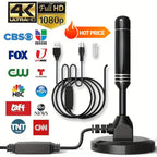 5600 Miles Long Range Digital TV Antenna-Amplified HD Digital TV Reception for Smart & Traditional Tvs - Ultra-Compact, Magnetic Base, Supports 4K, 1080P & Fire TV -Gen 2