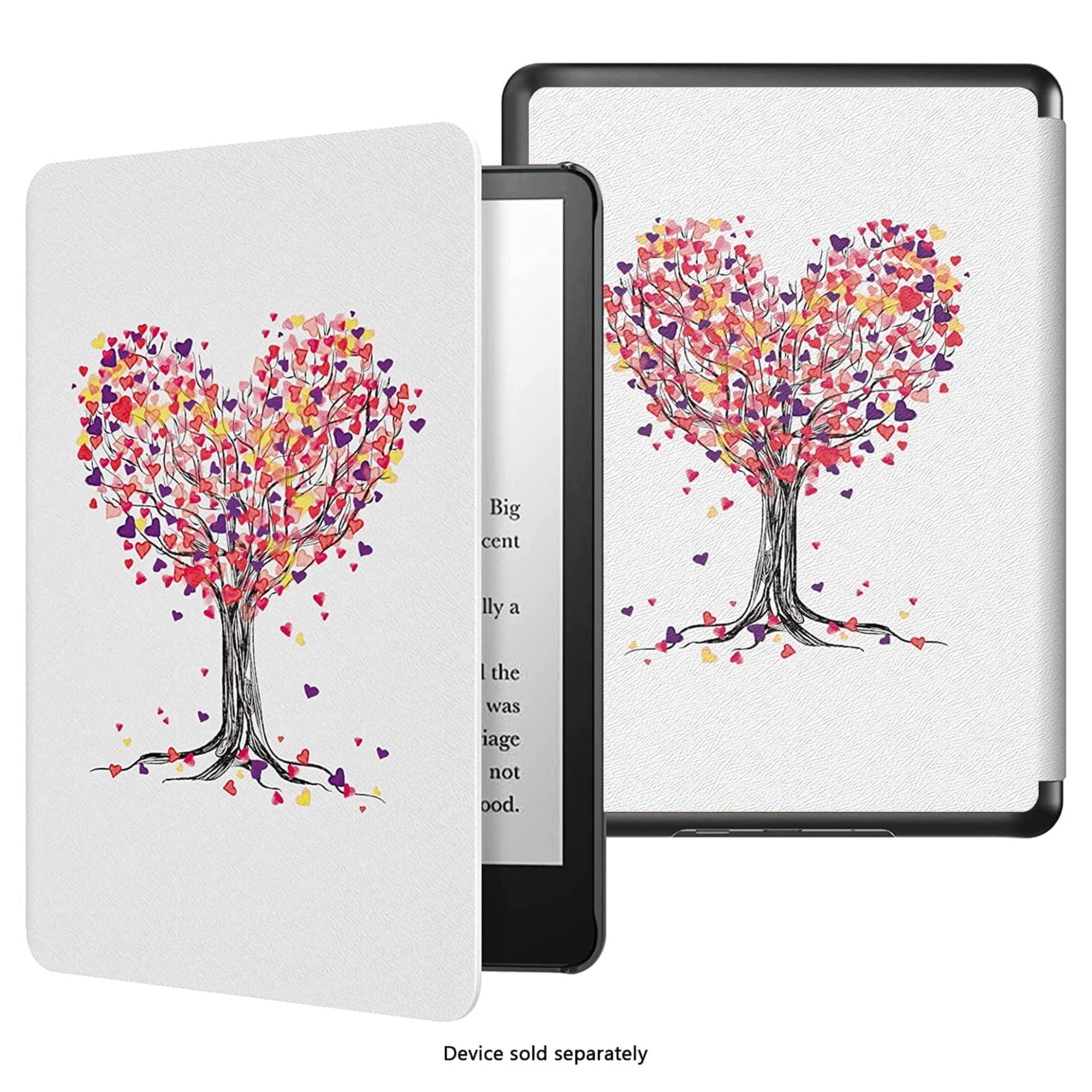 SAHARA - Venture Series Folio Case for Amazon Kindle Paperwhite (2024) and Colorsoft - Heart Tree