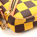 Damier Pop Chess Messenger Jaune Mat