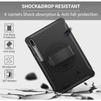 SAHARA - PROTECTION Hand Strap Series Case for Samsung Galaxy Tab S8 - Black