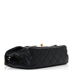 Lambskin Quilted Mini Romance Rectangular Flap Black
