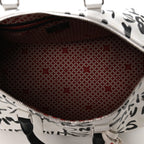 Cowhide Damier LV Dynasty Keepall Bandouliere 50 White Black