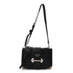 Glace Calf Soft Cahier Bag Black Astrale