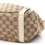 Monogram Medium Abbey Shoulder Bag Off White