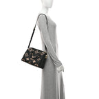 Empreinte Monogram Giant Speedy Bandouliere 25 Black Beige
