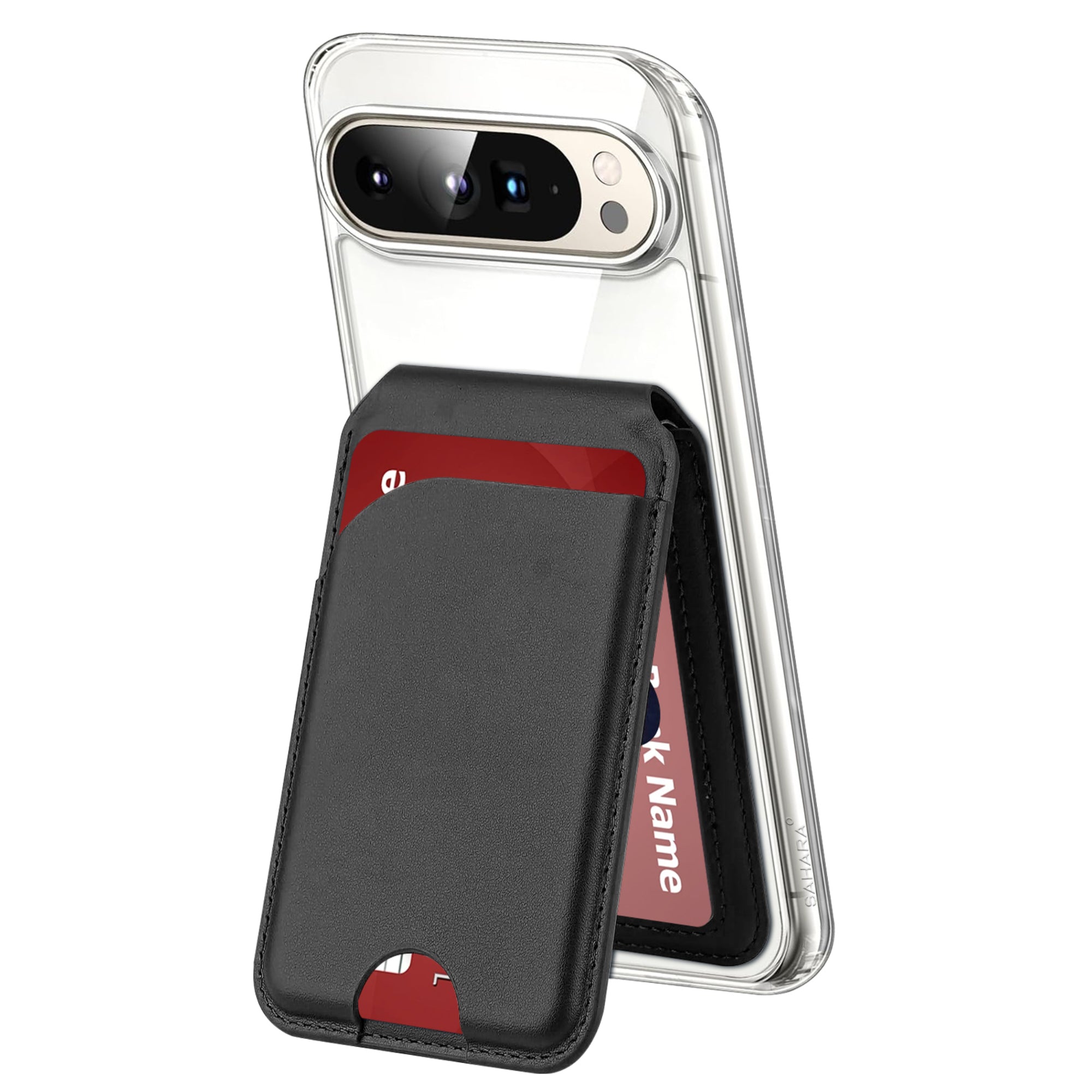 SAHARA - Venture Series Clear Case with Detachable Leather Wallet - Google Pixel 9 Pro XL