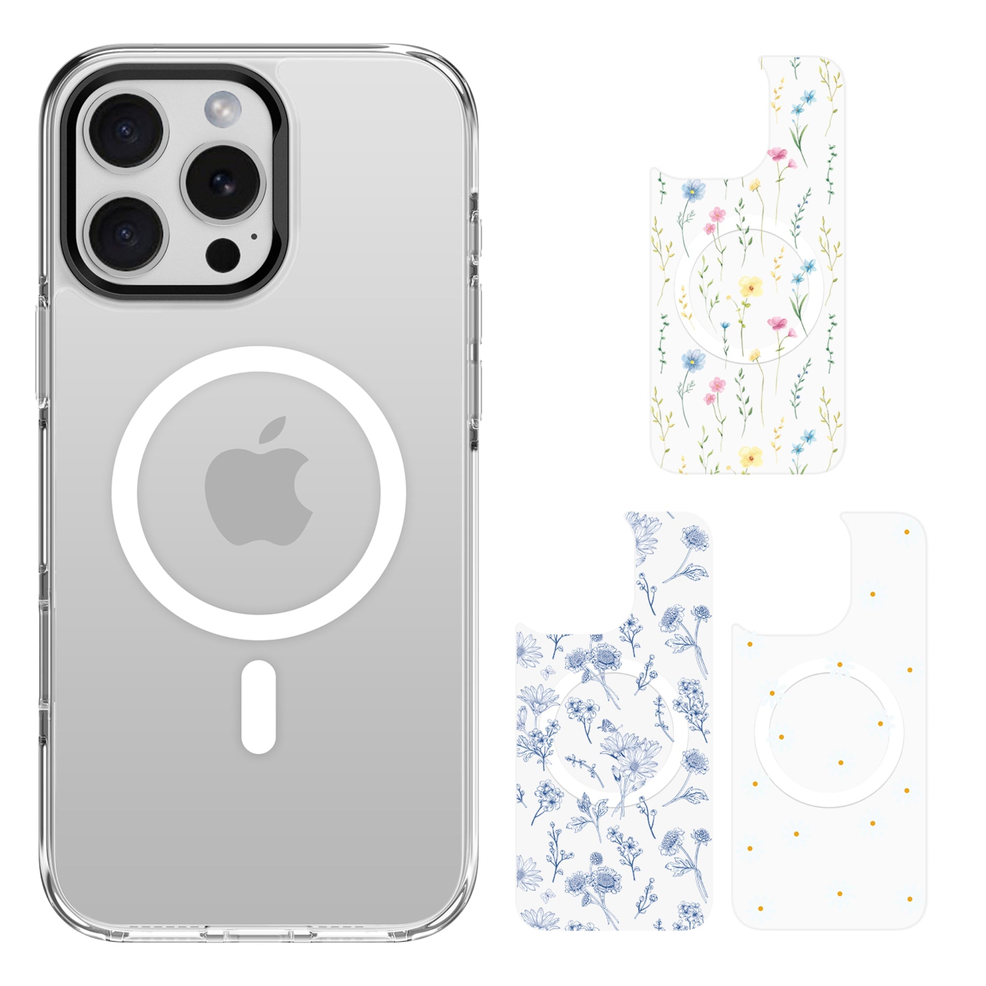 SAHARA - Inspire Series Case with Swappable Floral & Marble Designs - Apple iPhone 16 Pro Max