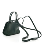 Vegan Leather Small Shopping Bag Dark Olive