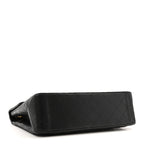 Lambskin Quilted XL Jumbo Single Flap Black