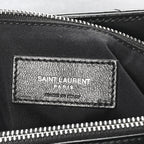Calfskin Y Quilted Monogram Medium Loulou Chain Satchel Black