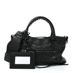 Agneau Arena Classic Hardware Le City First Bag Black