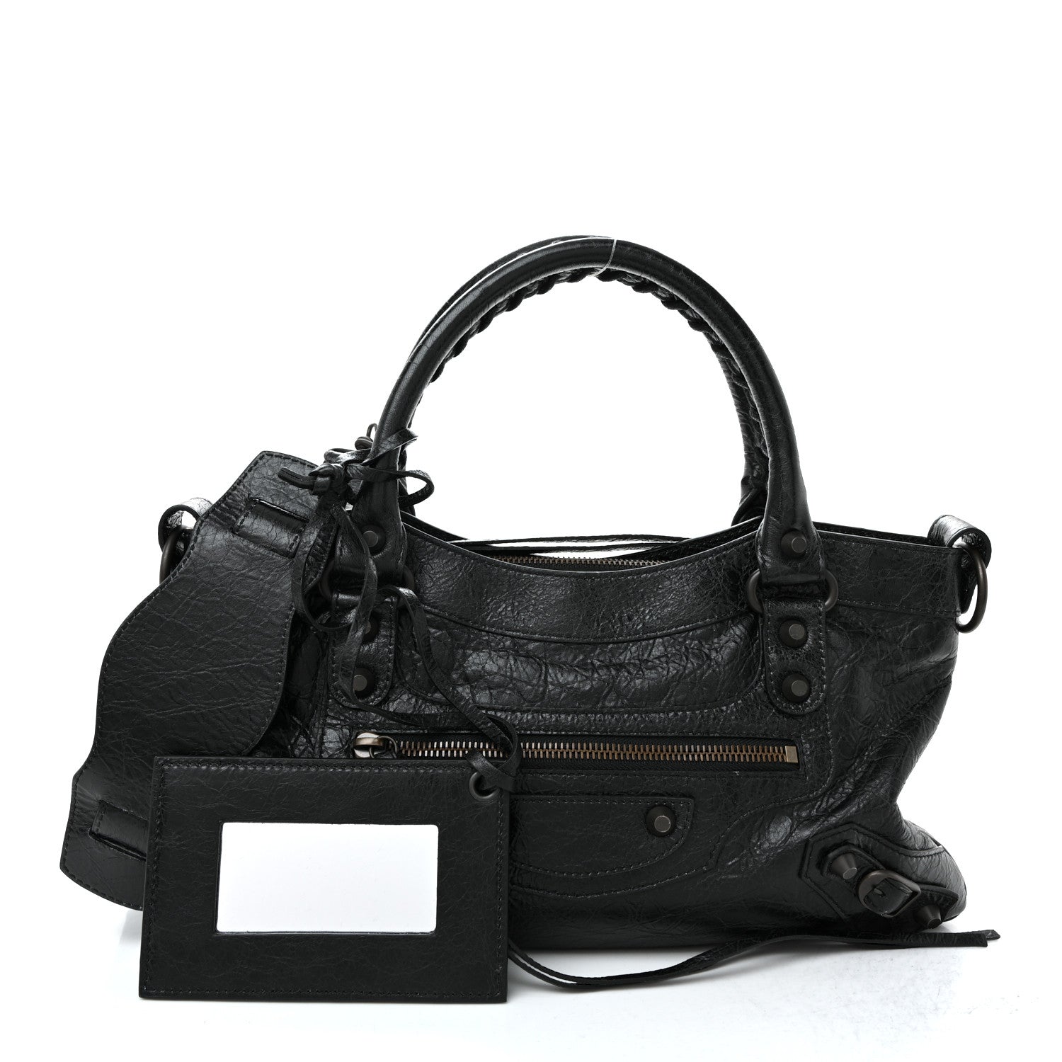 Agneau Arena Classic Hardware Le City First Bag Black