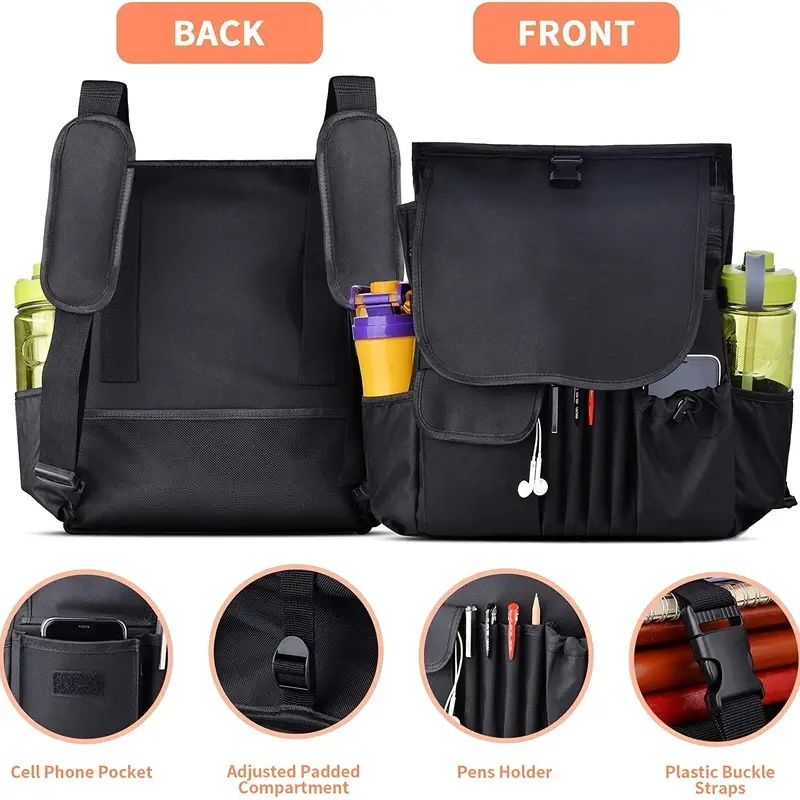 [Updated Car Organizer] 2025 Updated Car Front Seat Organizer | US Quality, Multi-Compartment Storage for Tablets, Laptops, Water Bottles, Fashion Glasses - Fit for All Vehicles,
