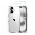 Entronix Bundle Compatible with iPhone 17 - [Hard] Clear Case & 2 Clear Screen Protectors