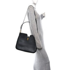 Smooth Calfskin Medium Camille 16 Soft Bag Black