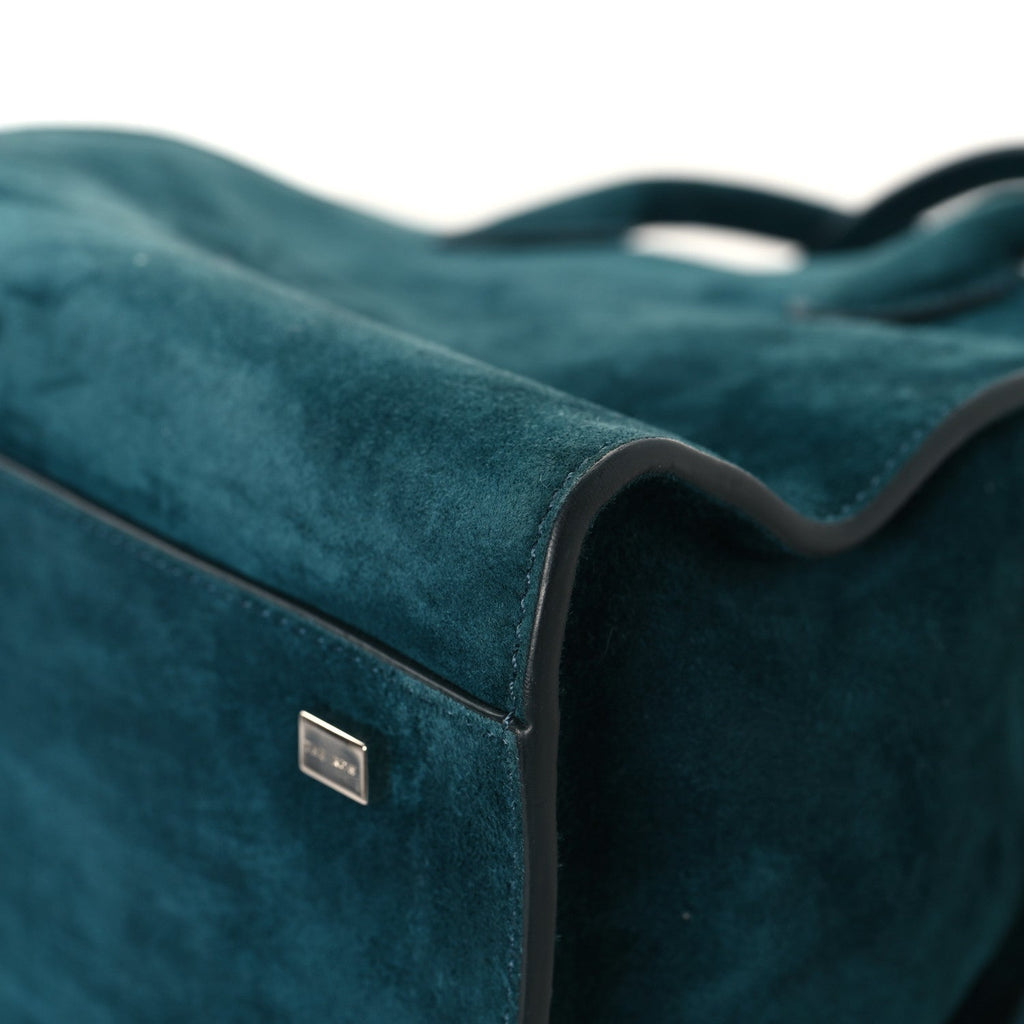 Suede Soft Margaux 10 Bag Teal Green