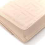 Nappa Matisse FF Embossed Wallet On Chain Baguette Camelia