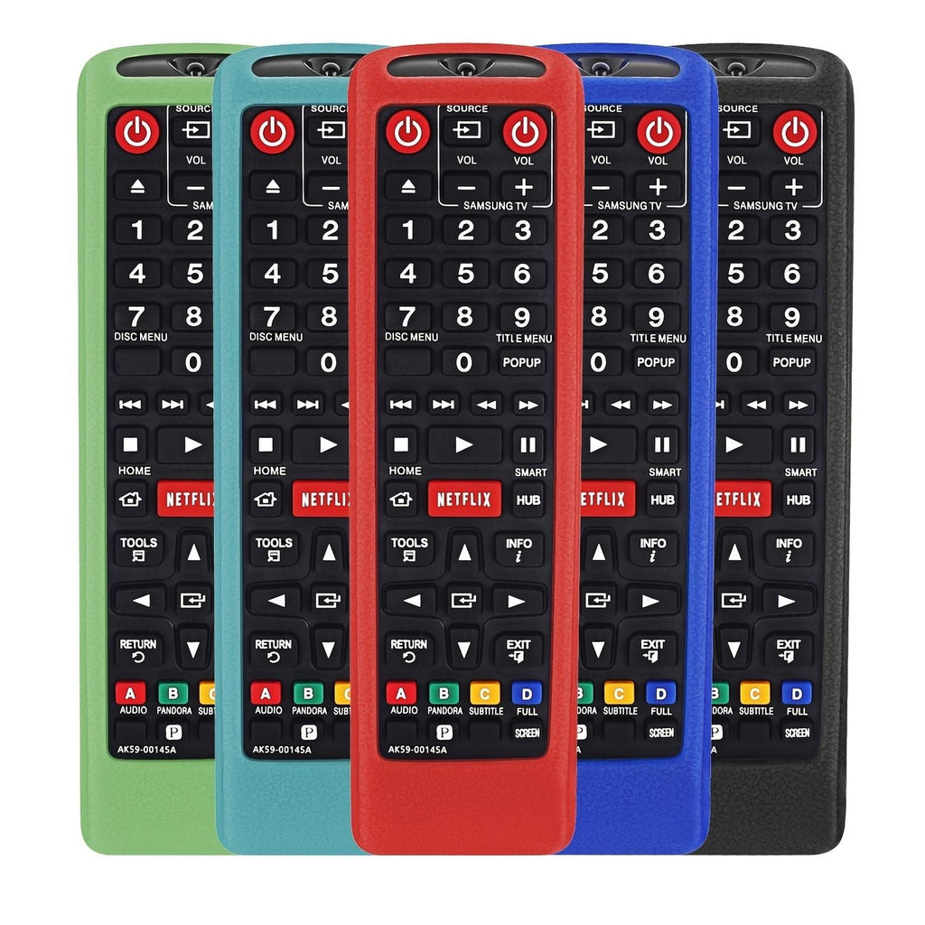 Silicone Protective Case Sleeve For Samsung LCD LED HDTV 3D Smart TV Remote; Samsung BN59-01199F BN59-01301A Remote Holder Skin; Shockproof Samsung Remote Bumper Back Covers