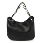 Nappa Maxi Vlogo Gate Hobo Bag Black