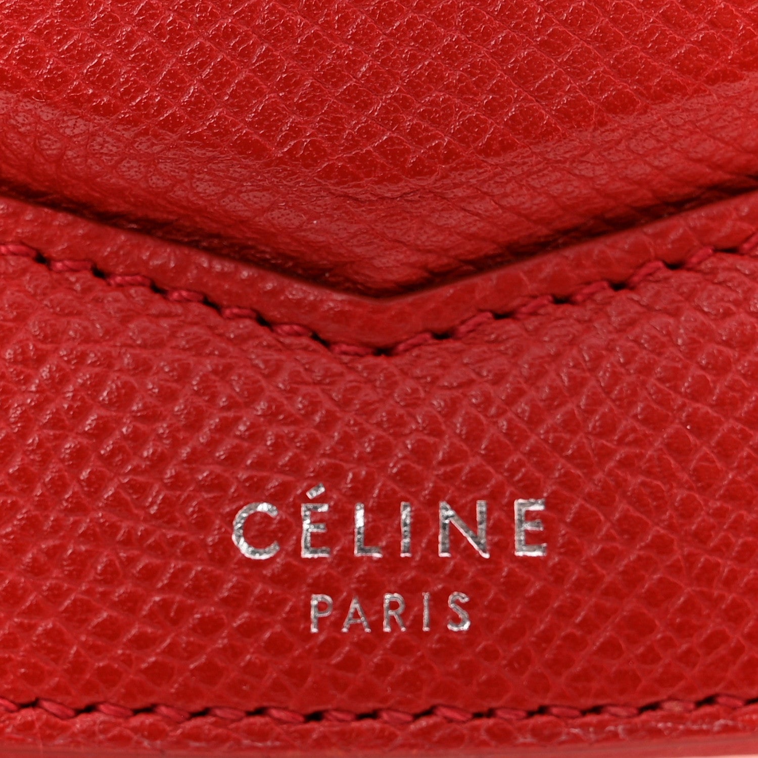 Grained Calfskin Small Trotteur Coquelicot